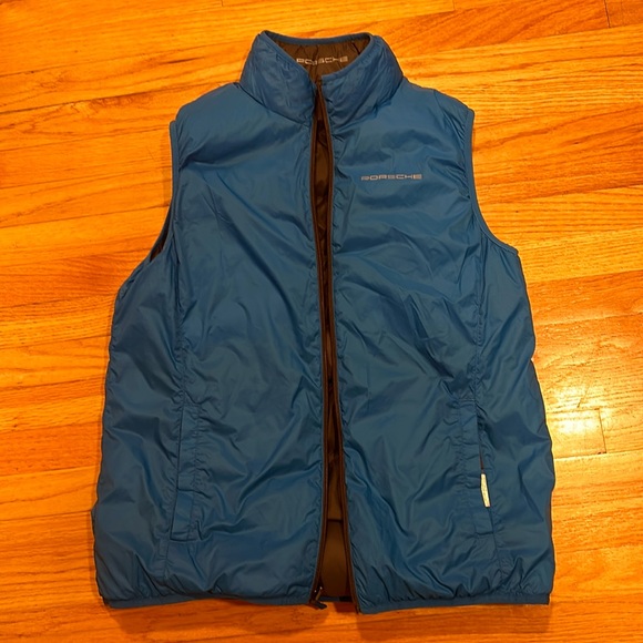 Porsche 2-in-1 Set. Reversible Quilted Men's Vest and Windbreaker Jacket Pair - Picture 6 of 13